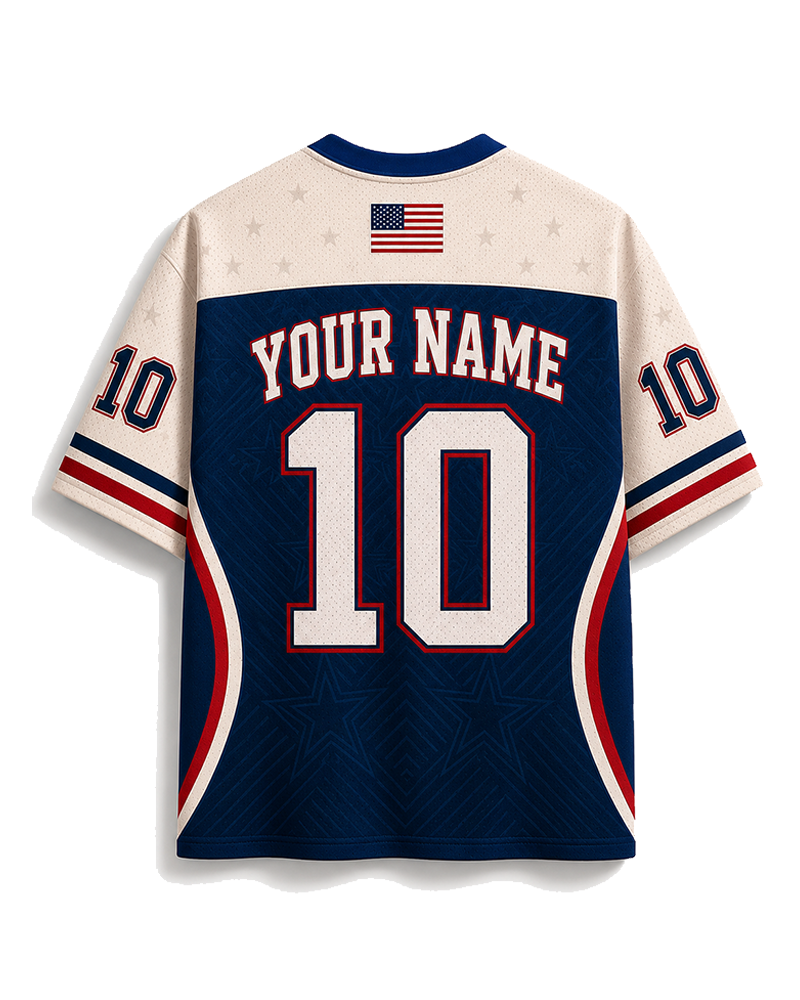 TheRetroTee USA 26 Retro-Fußballtrikot aus Mesh