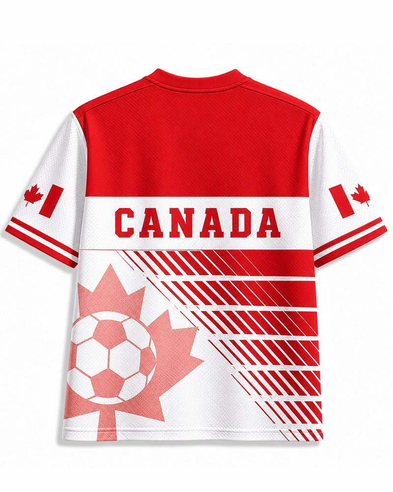 DasRetroTee Vintage Kanada Football Fan Mesh Trikot