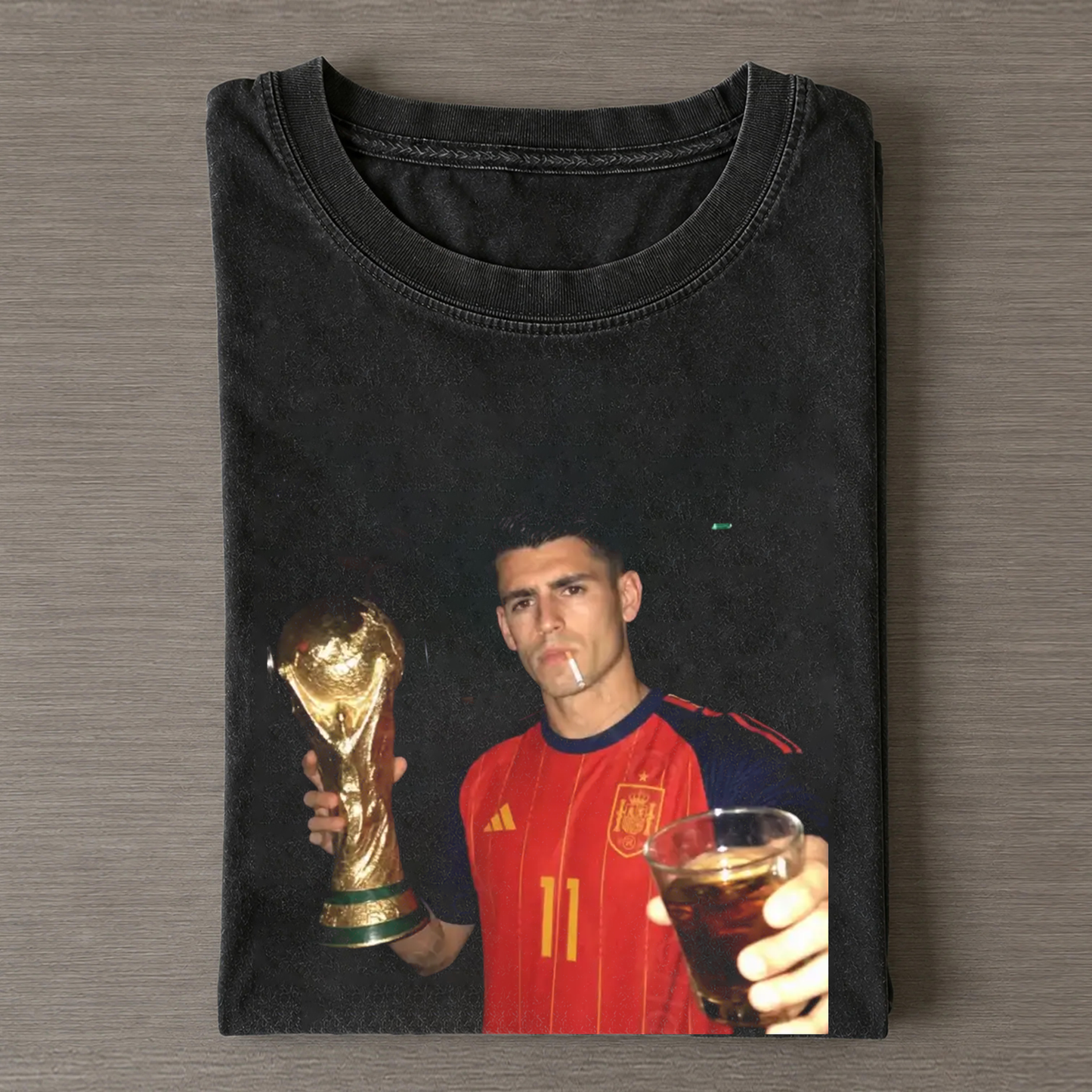 Spain Soccer Style Vintage Tee 10