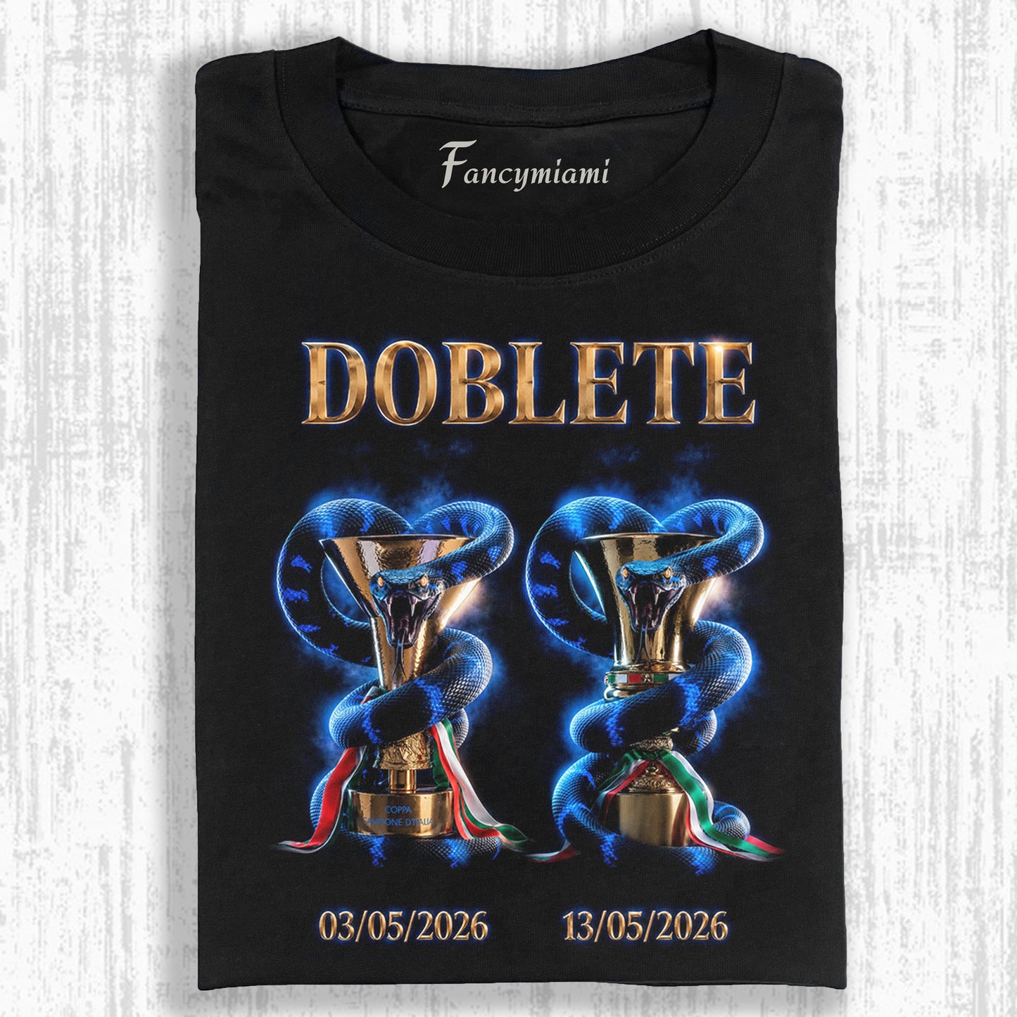 DUAL TROPHY TEXT ARTWORK TEE