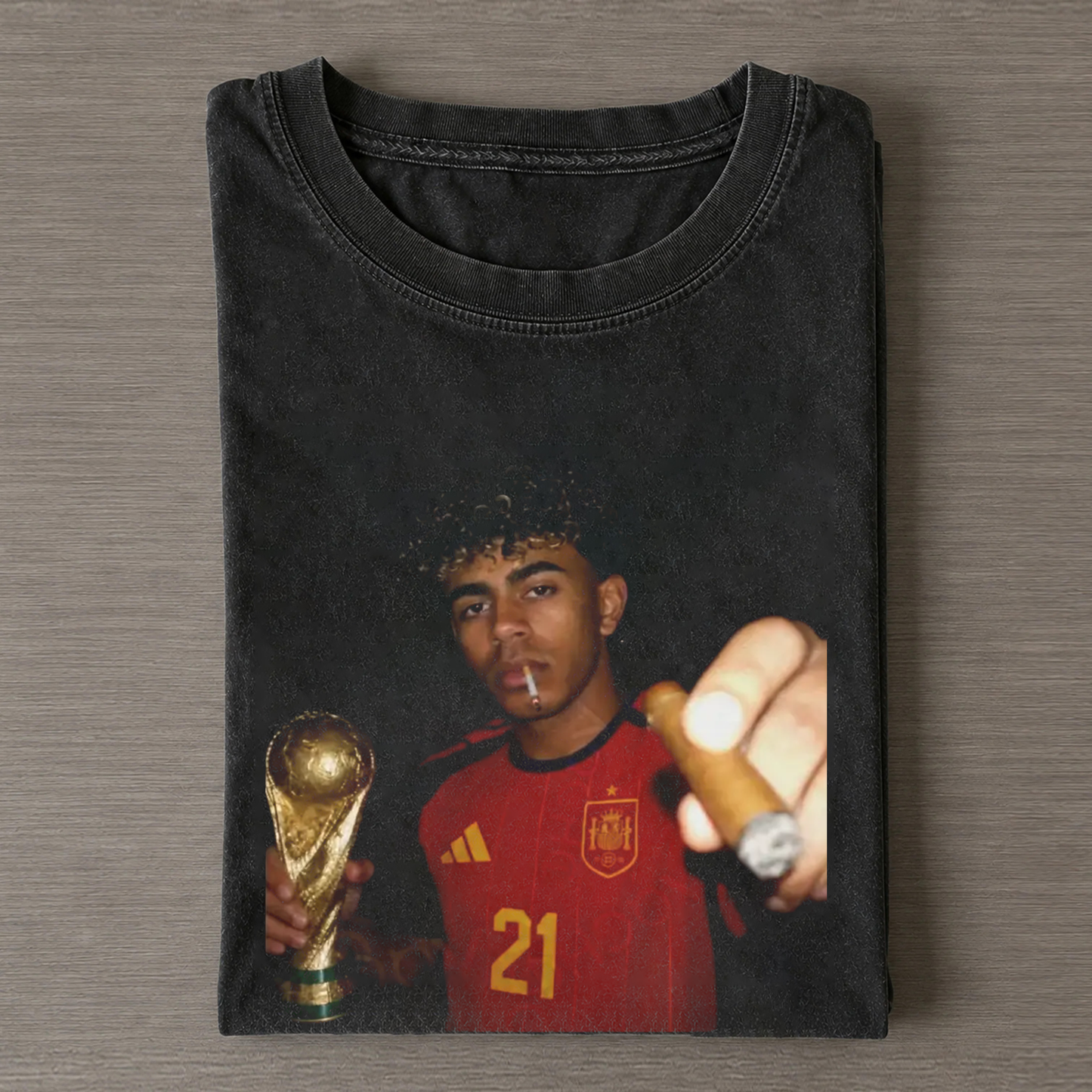 Spain Soccer Style Vintage Tee 17