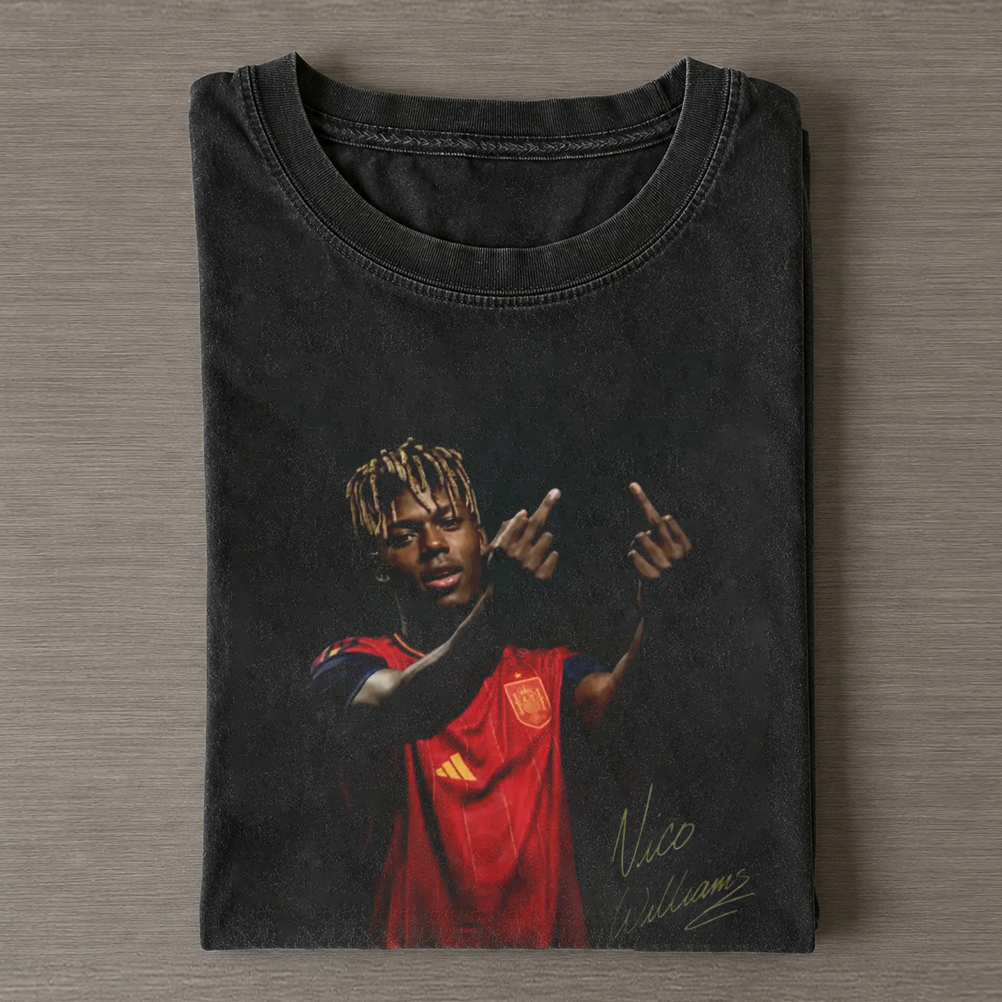 Spain Soccer Style Vintage Tee 24