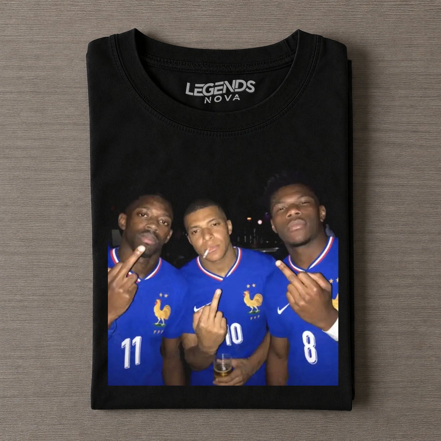 Ousmane Dembélé & Kylian Mbappé & Aurélien Tchouaméni France Team Tee