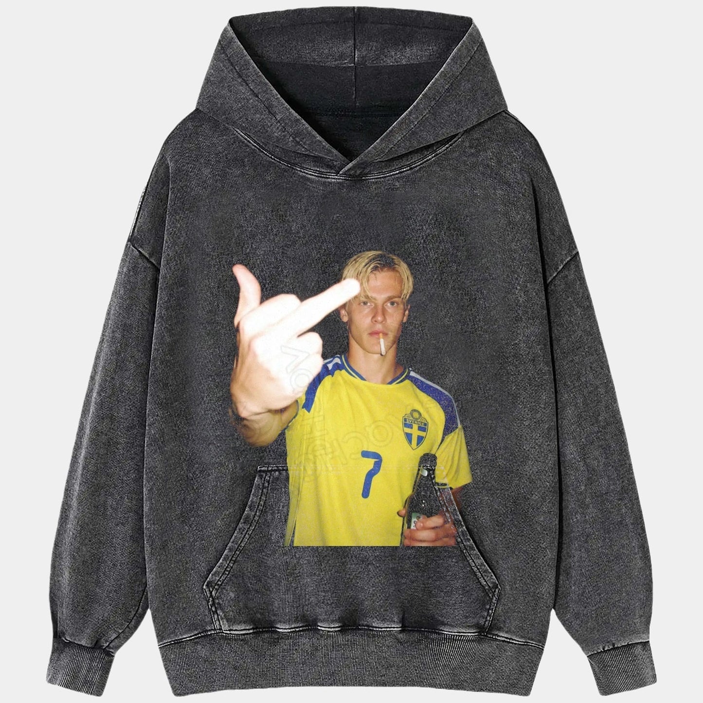 T-shirt style football Suède 6