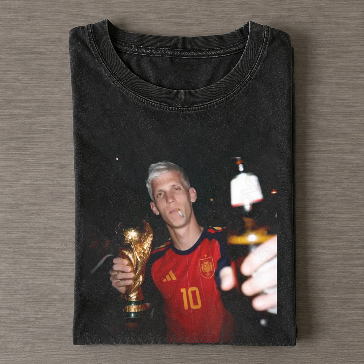 Spain Soccer Style Vintage Tee 4