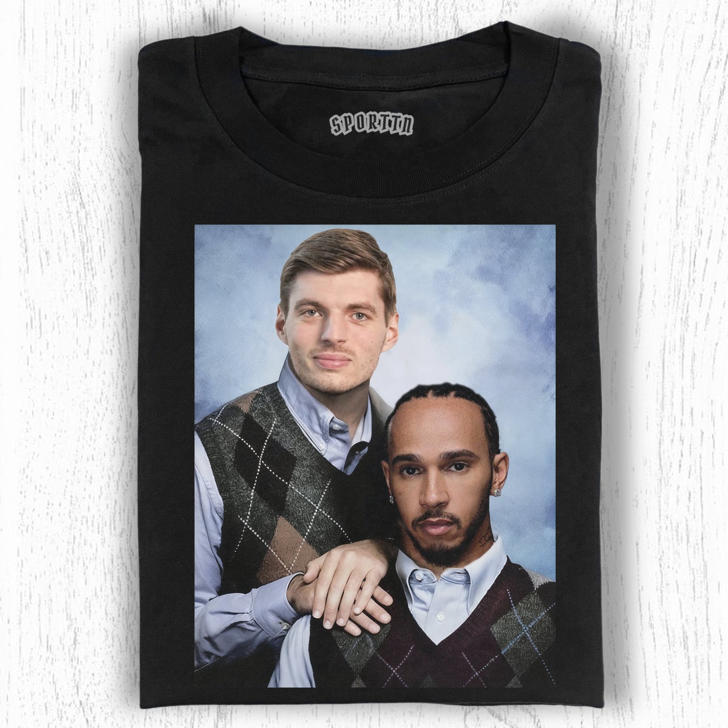 T-SHIRT MAX VERSTAPPEN ET LEWIS HAMILTON