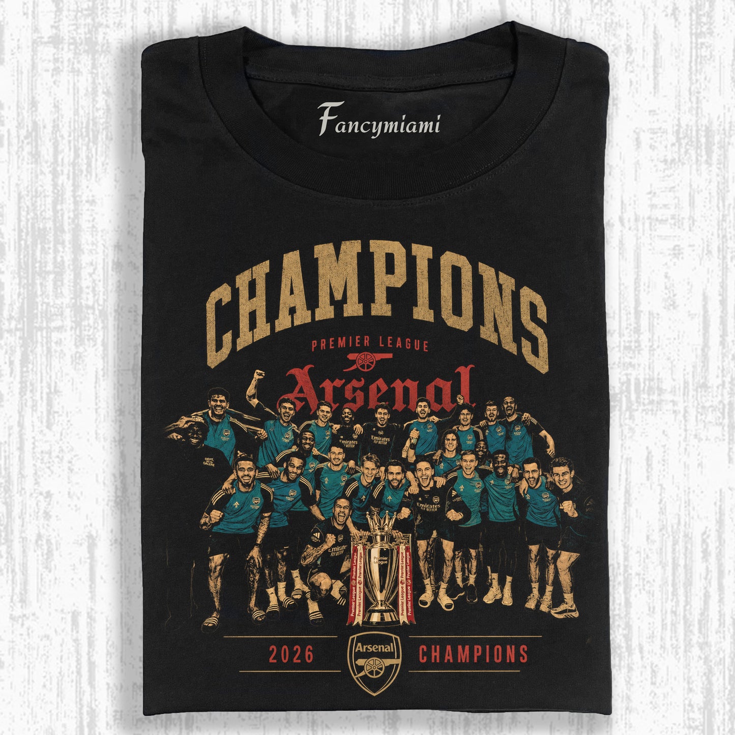 VINTAGE FOOTBALL CHAMP TEAM DISTRESSED TEE
