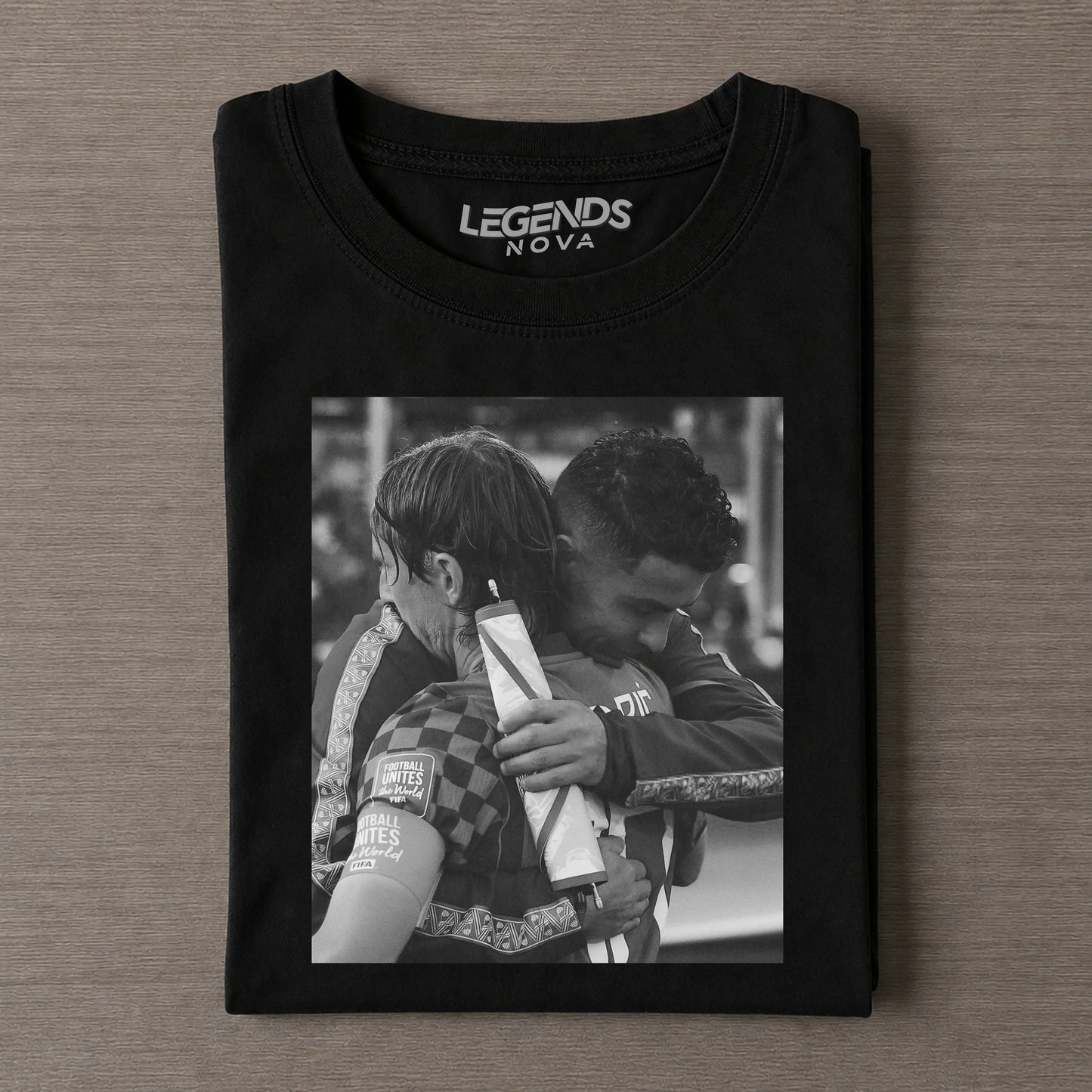 Modrić & Ronaldo Final Football Hug Memorial T-shirt