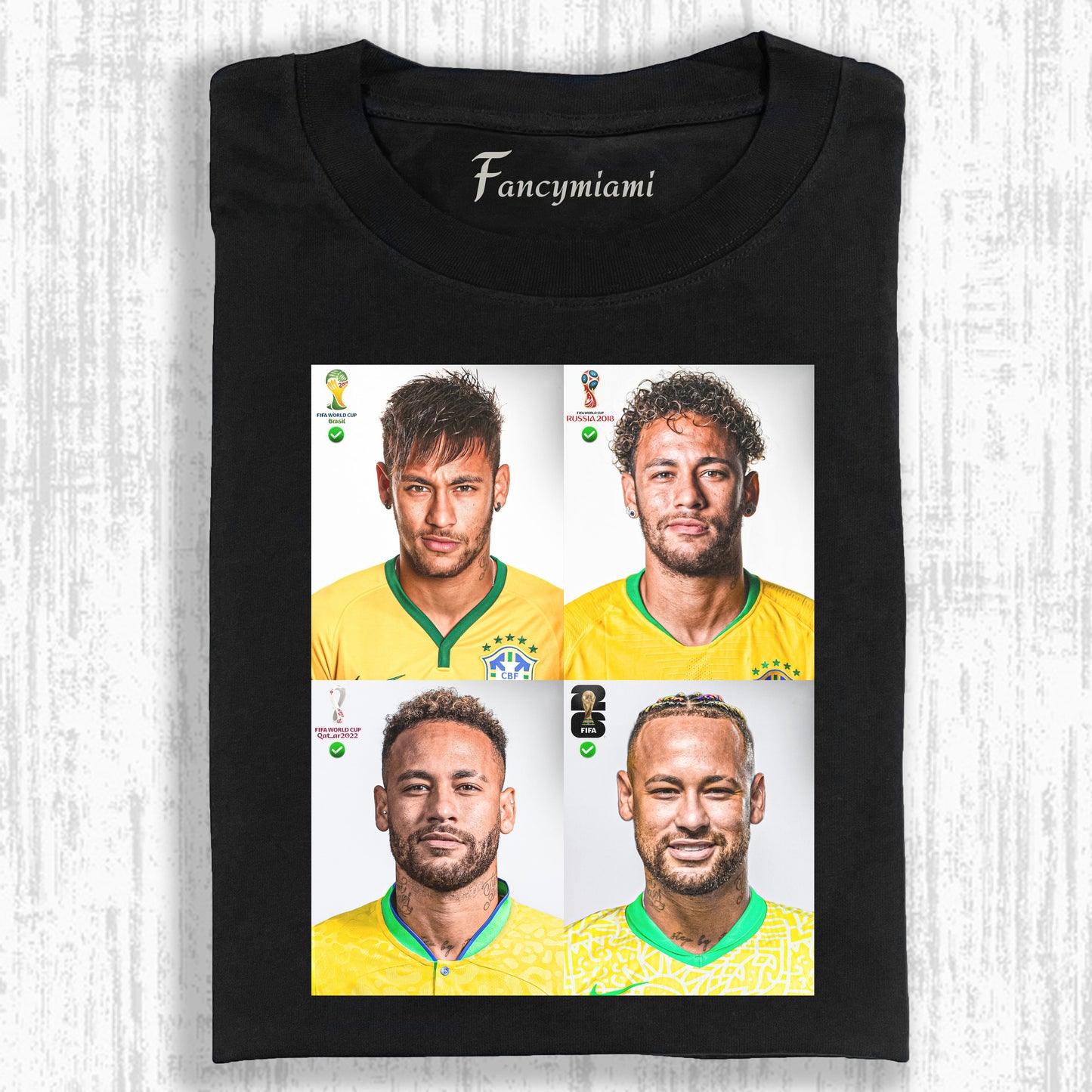 T-SHIRT GRAPHIQUE VINTAGE EFFET USÉ ÉTOILE DE FOOTBALL