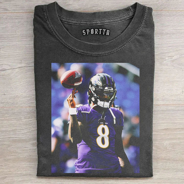 Lamar Jackson NFL #8 T-shirt