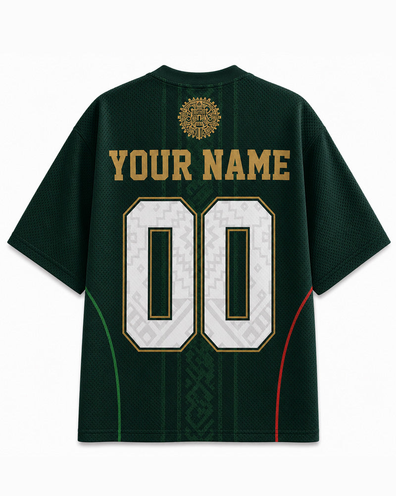 TheRetroTee Custom Mexiko Fußball Trikot mit Mesh