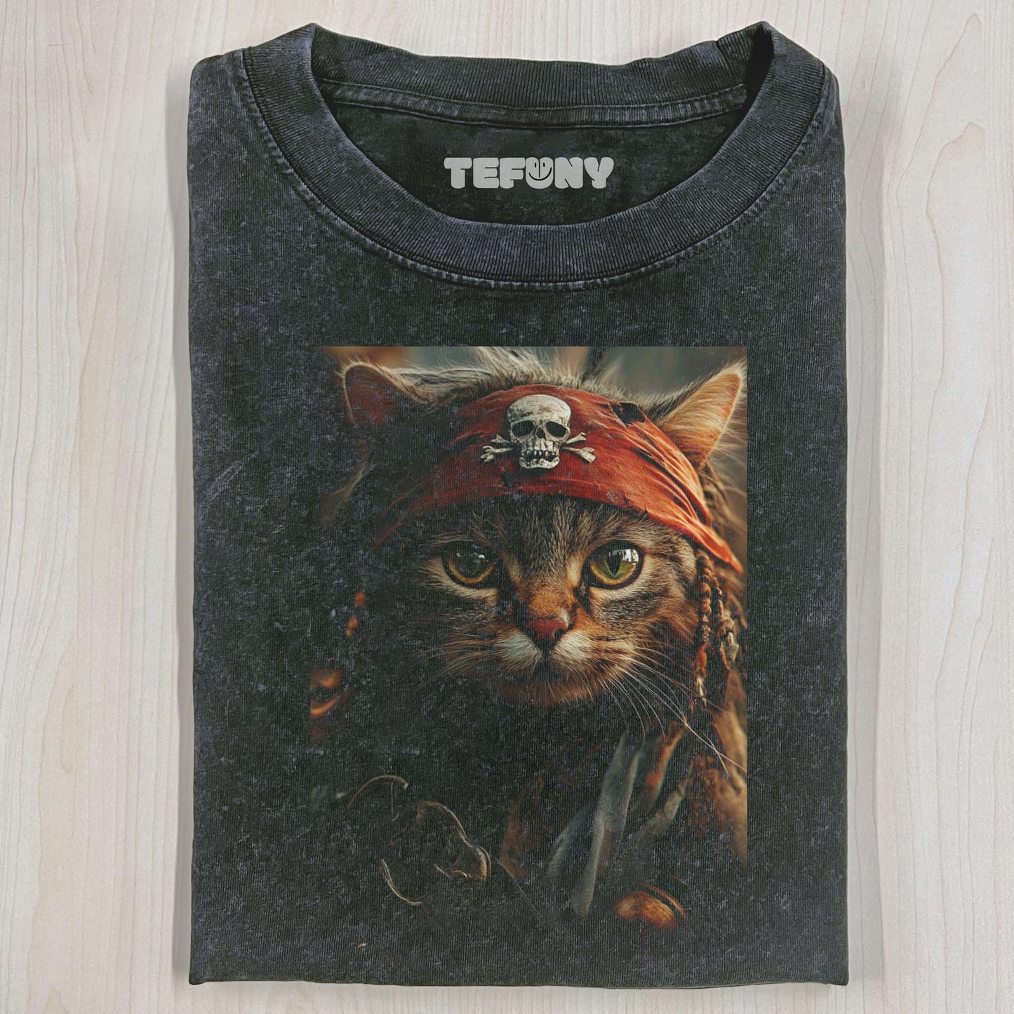 CARIBBEAN PIRATE CAT T-THIRT