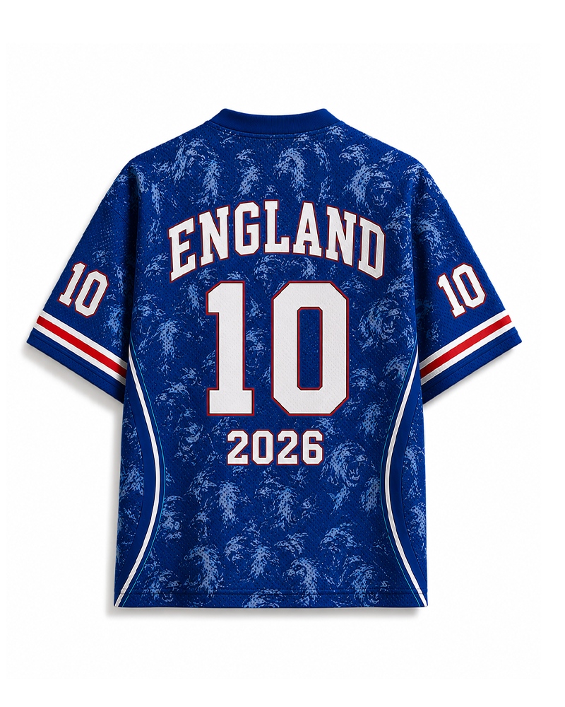 TheRetroTee England 26 Vintage Football Mesh Jersey