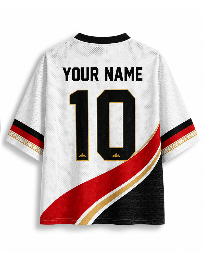 TheRetroTee Vintage Ägypten Football Heritage Mesh Trikot