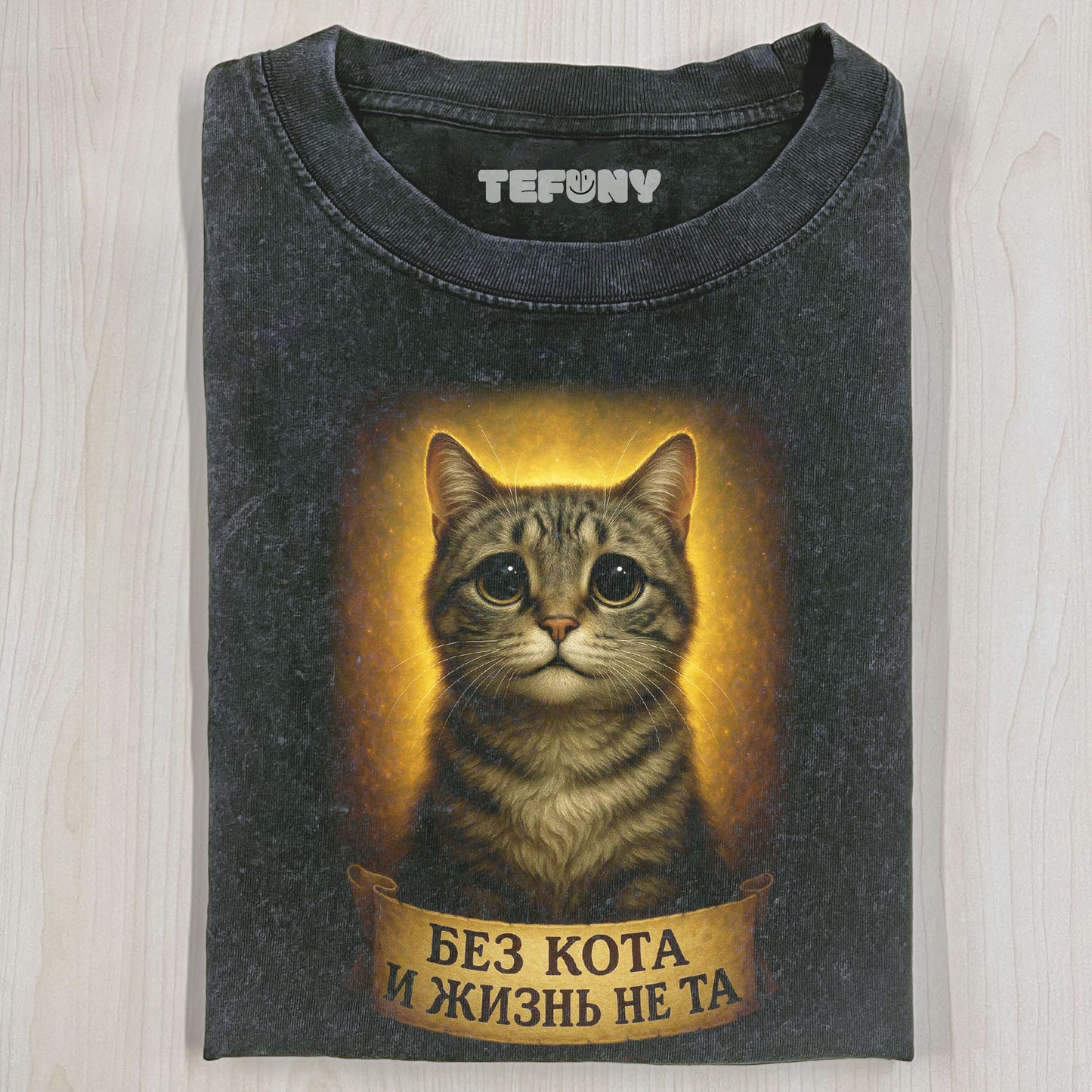 GLOWING CAT T-SHIRT