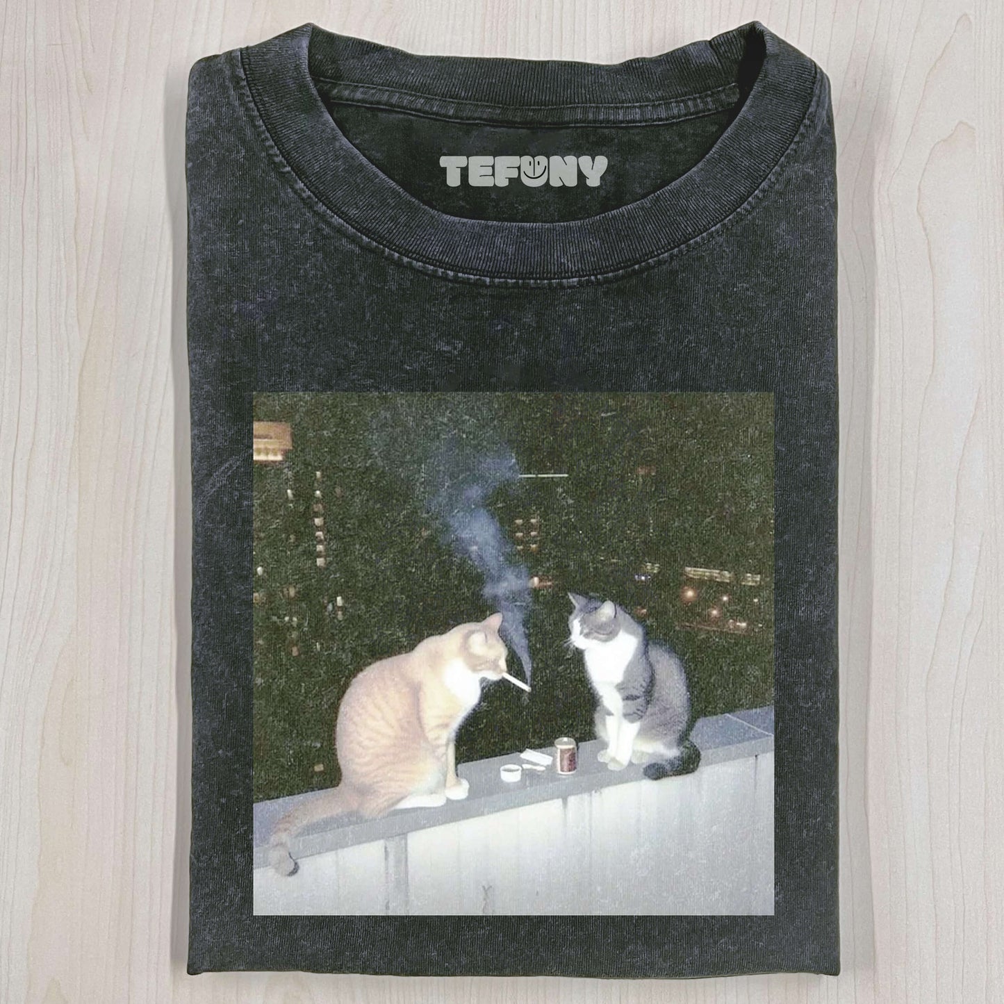 SMOKING CAT T-SHIRT