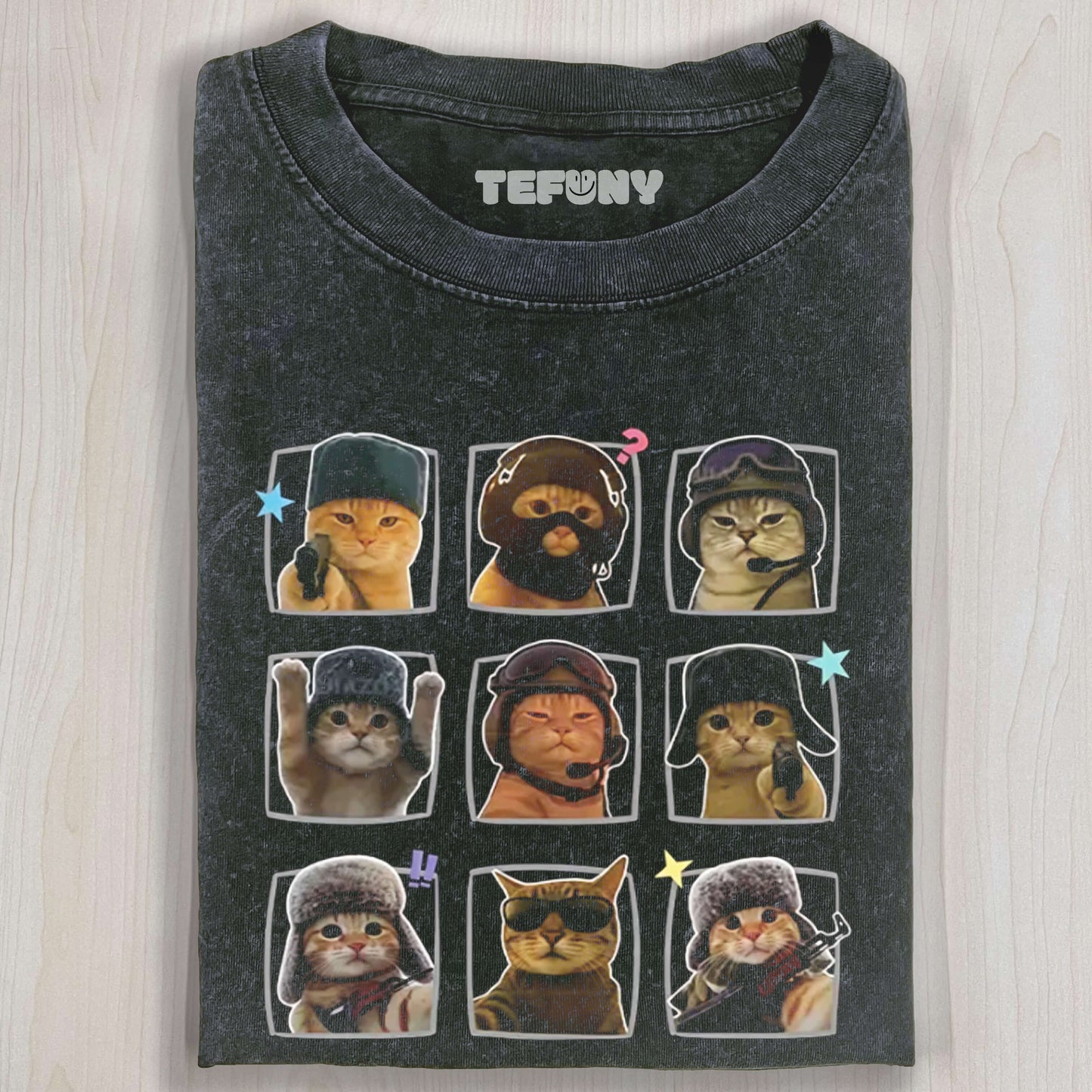 Tactical Cat Nine - Grid T-Shirt