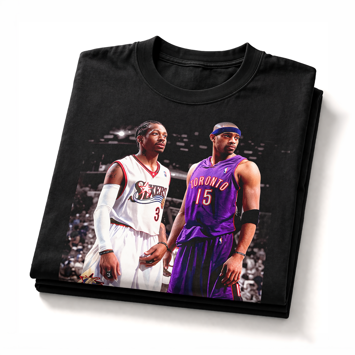 Allen Iverson und Vince Carter Vintage-T-Shirt