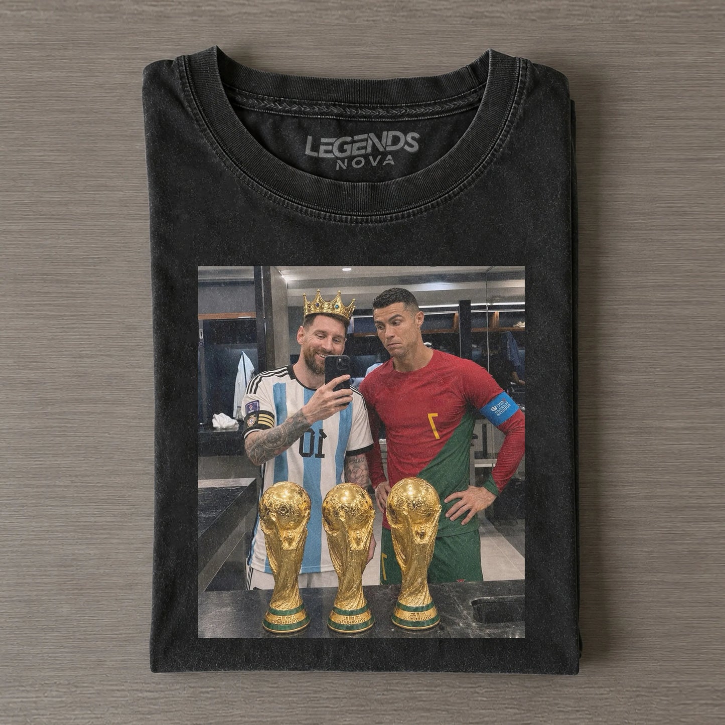 Vintage Messi & Ronaldo T-Shirt