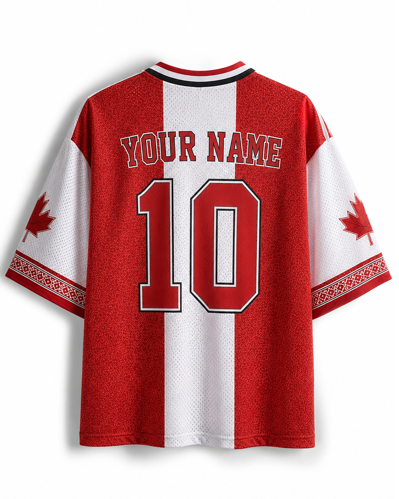 Das RetroTee Vintage Kanada Football Heritage Mesh Trikot