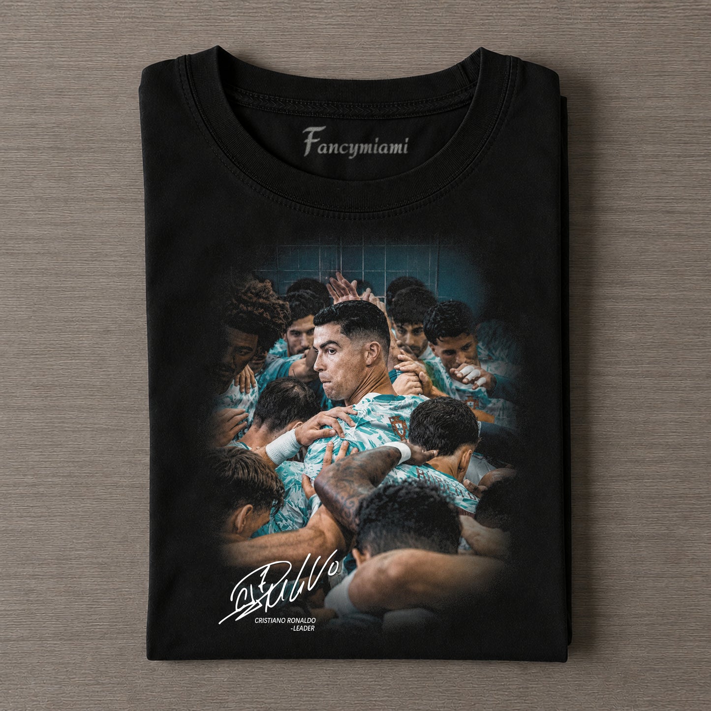 NATIONALER FUSSBALL VINTAGE FADED GRAFIK T-SHIRT