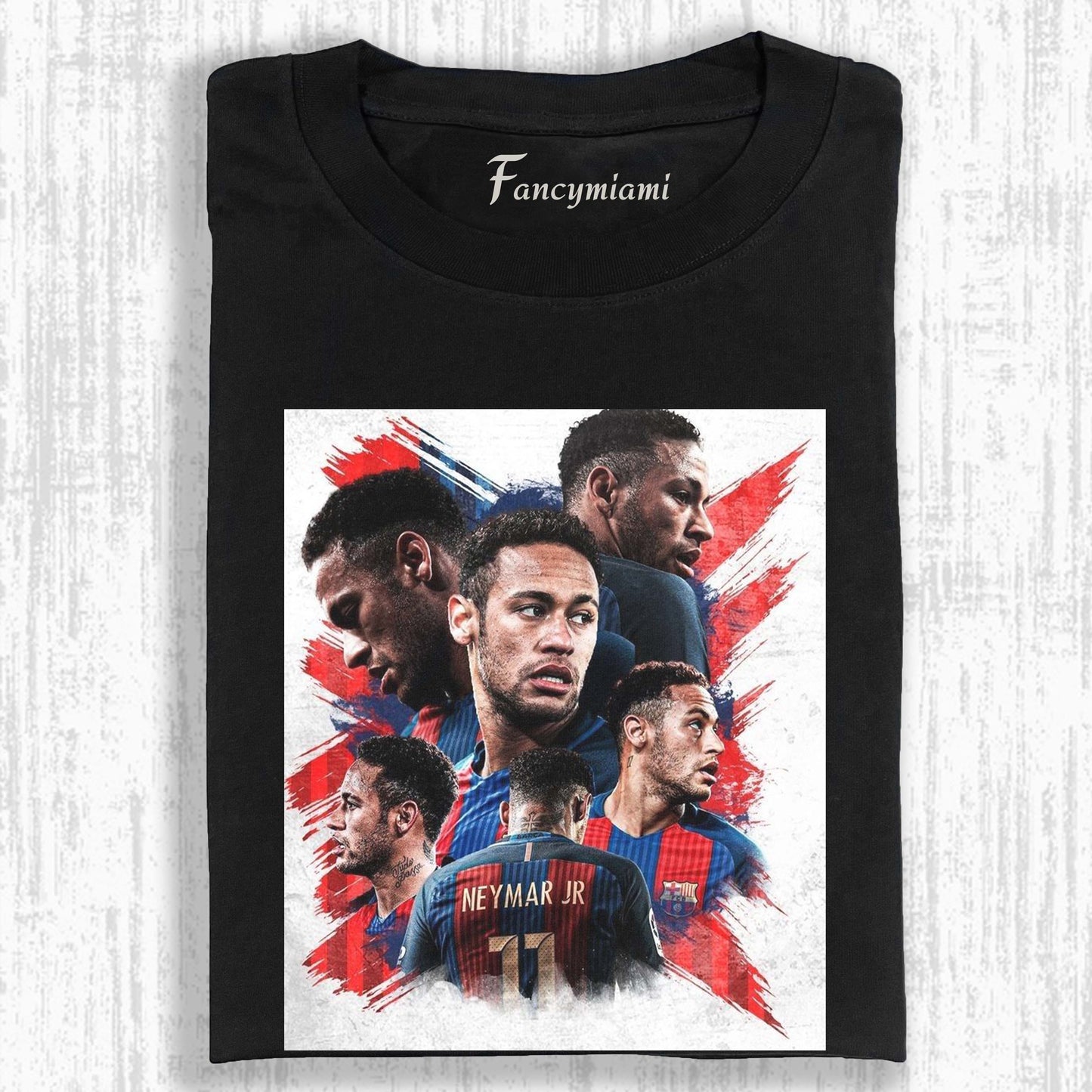 Vintage Washed Grafik-T-Shirt – Neymar