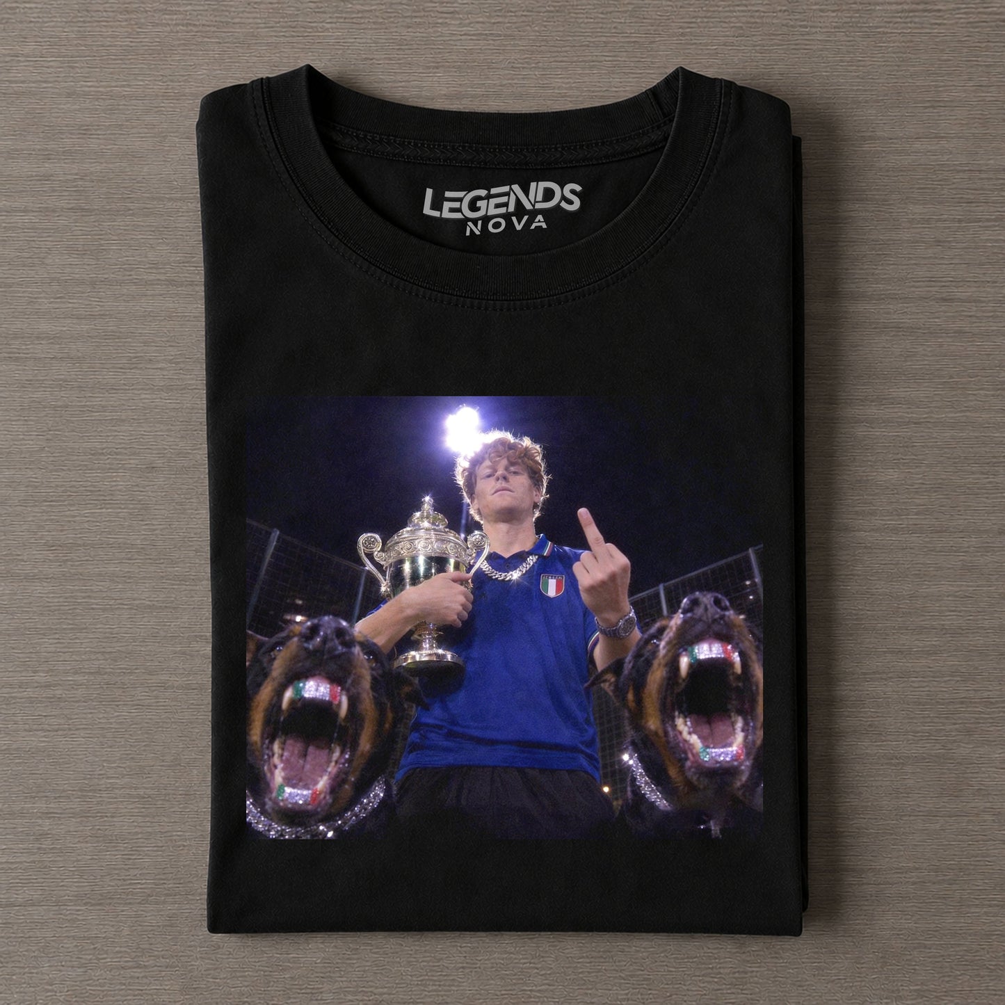 Wimbledon 2026 Men's Singles Champion Italy Jannik Sinner T-shirt