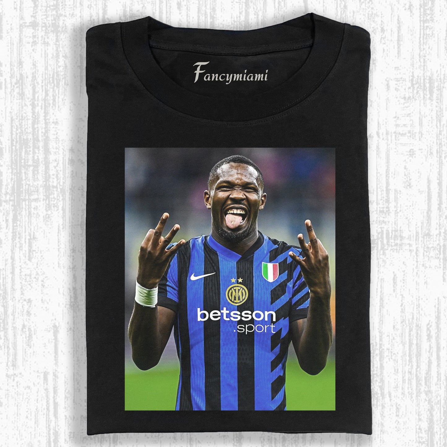 VINTAGE FOOTBALL CHAMPION DISTRESSED GRAFIK-T-SHIRT