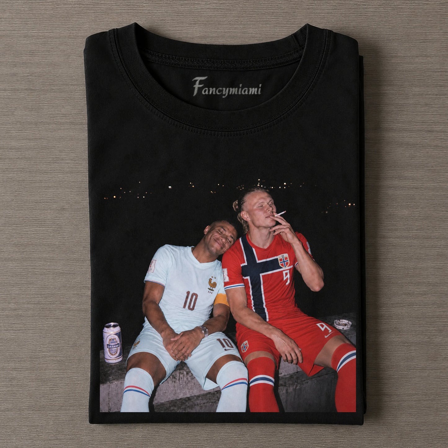 Vintage Portrait-Style Dual-Sport Athlete TEE
