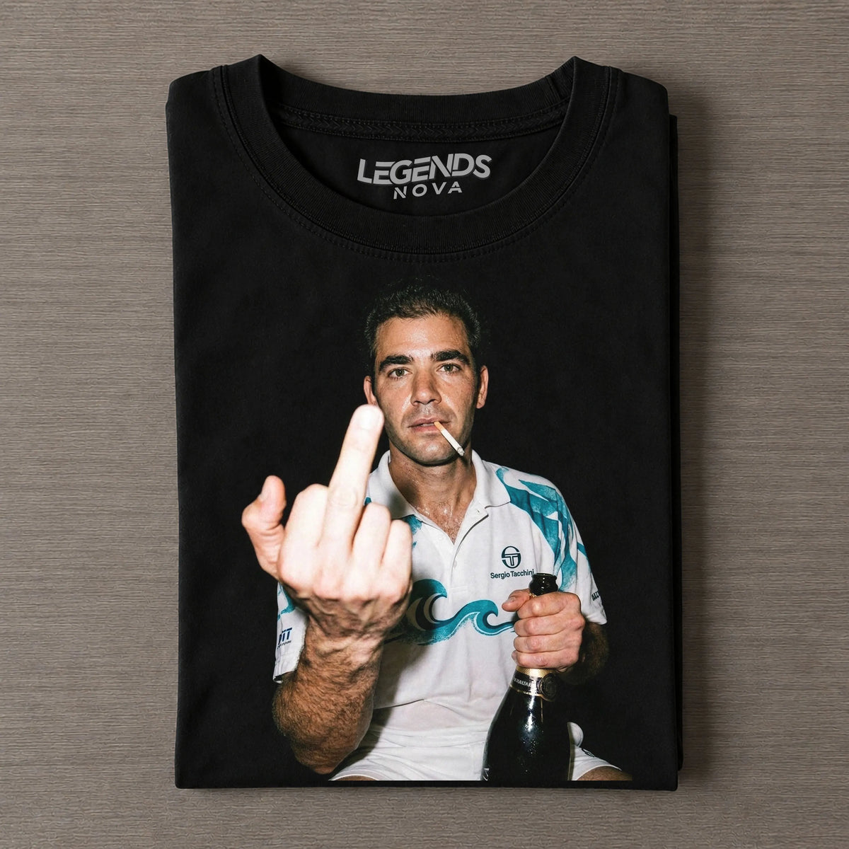 Pete Sampras Tennis legend graphic T-shirt