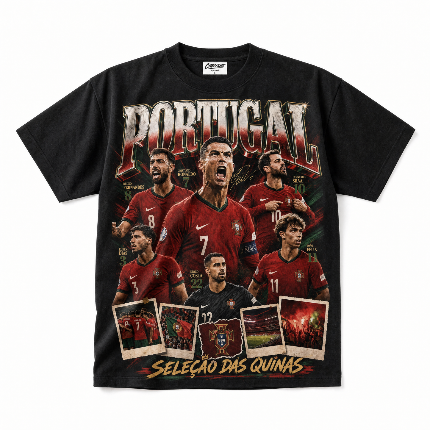 Portugal Seleção das Quinas Weltmeisterschaft 2026 T-Shirt