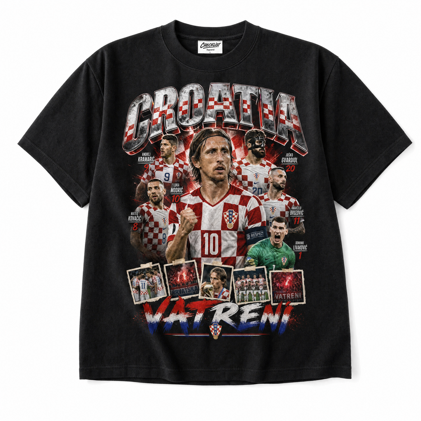 T-shirt Croatie Vatreni Coupe du Monde 2026