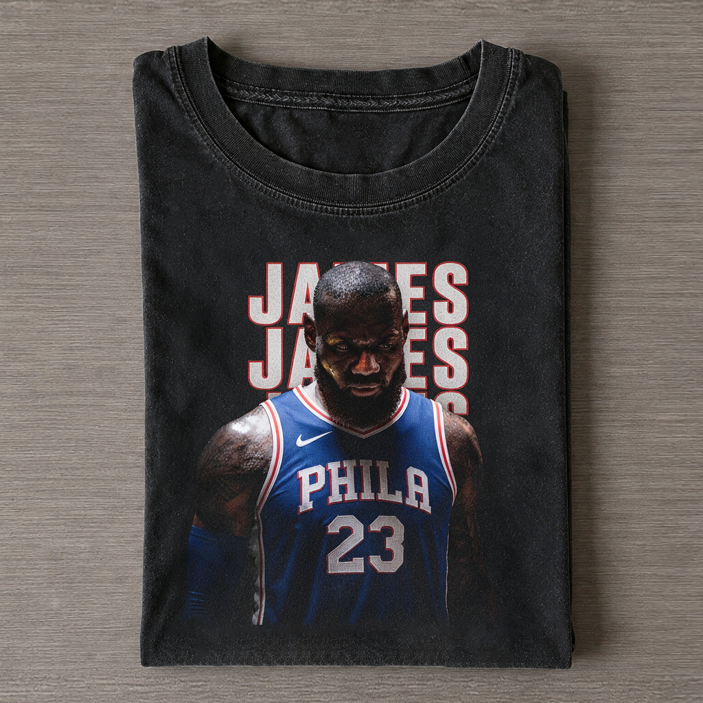 LBJ #23 Philadelphia 76ers Graphic V5 Tee