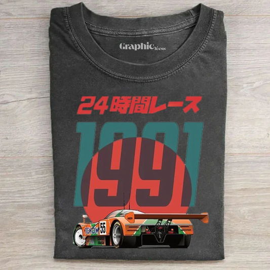 No.55 Mazda Le Mans Legend Vintage Washed Short Sleeve Tee