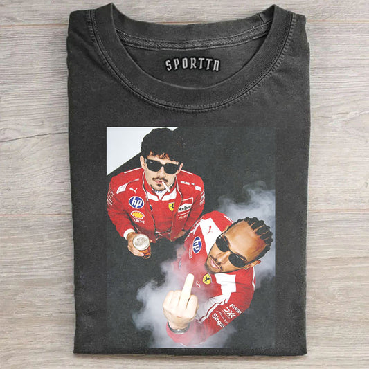 F1 charles & lewis Ferrari T-shirt