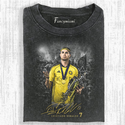 VINTAGE YELLOW KIT FOOTBALL CHAMP DISTRESSED TEE