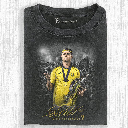 VINTAGE YELLOW KIT FOOTBALL CHAMP DISTRESSED TEE