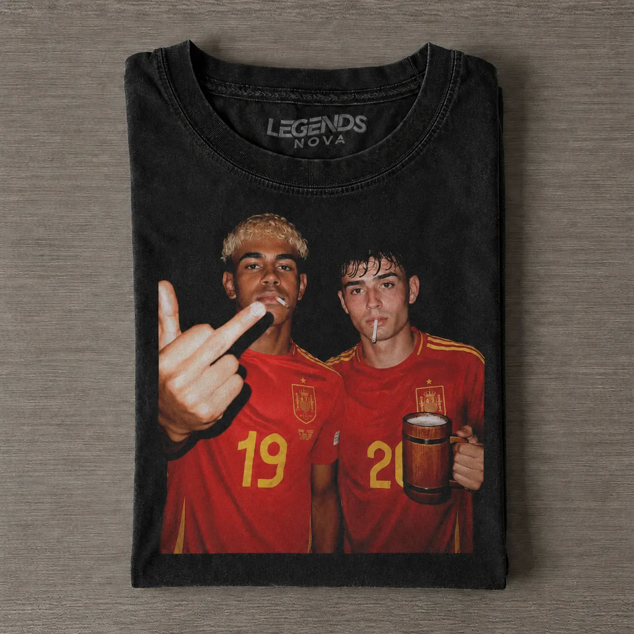 Spain Soccer Style Vintage Tee