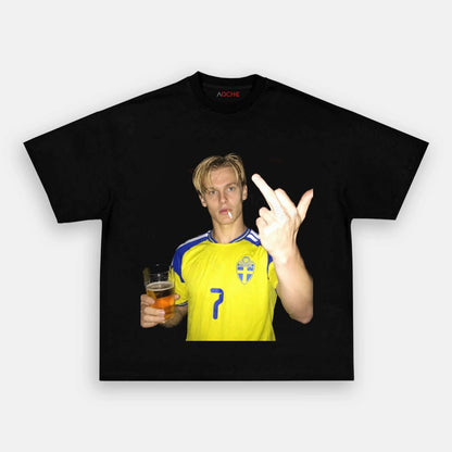 T-shirt style football Suède 5