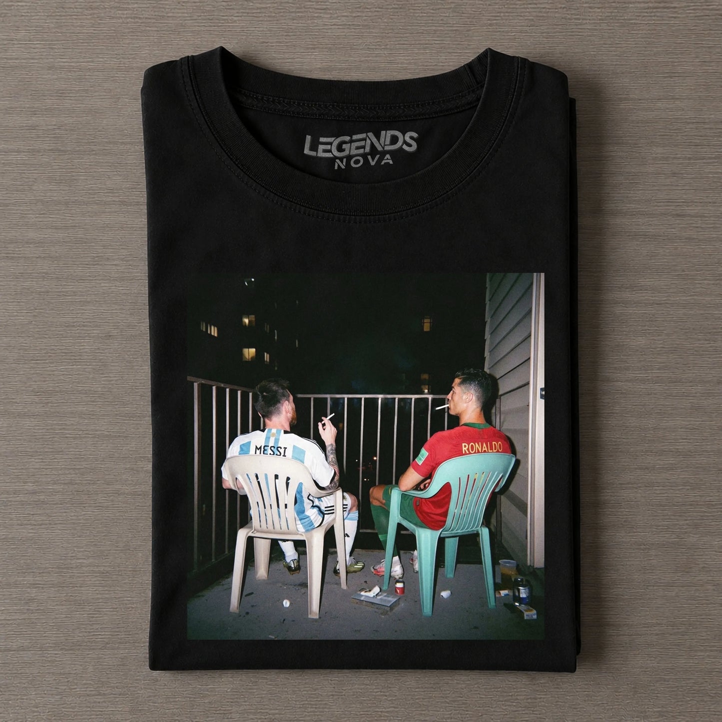 Cristiano Ronaldo & Lionel Messi Funny Graphic Tee
