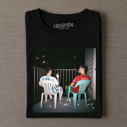 Cristiano Ronaldo & Lionel Messi Funny Graphic Tee