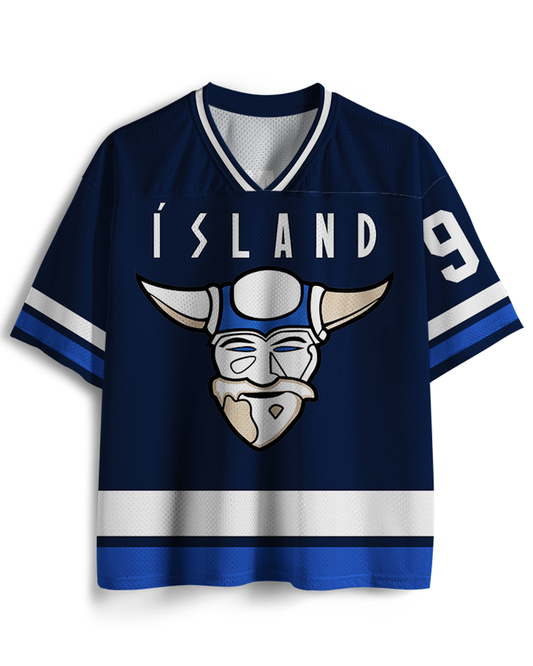 TheRetroTee 1970s Movie-Inspired Island Hockey #9 Mesh Jersey