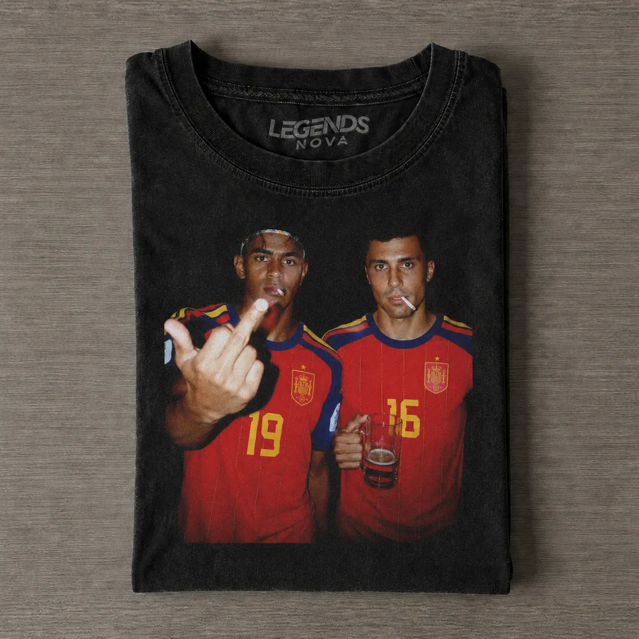 T-shirt vintage Espagne style football