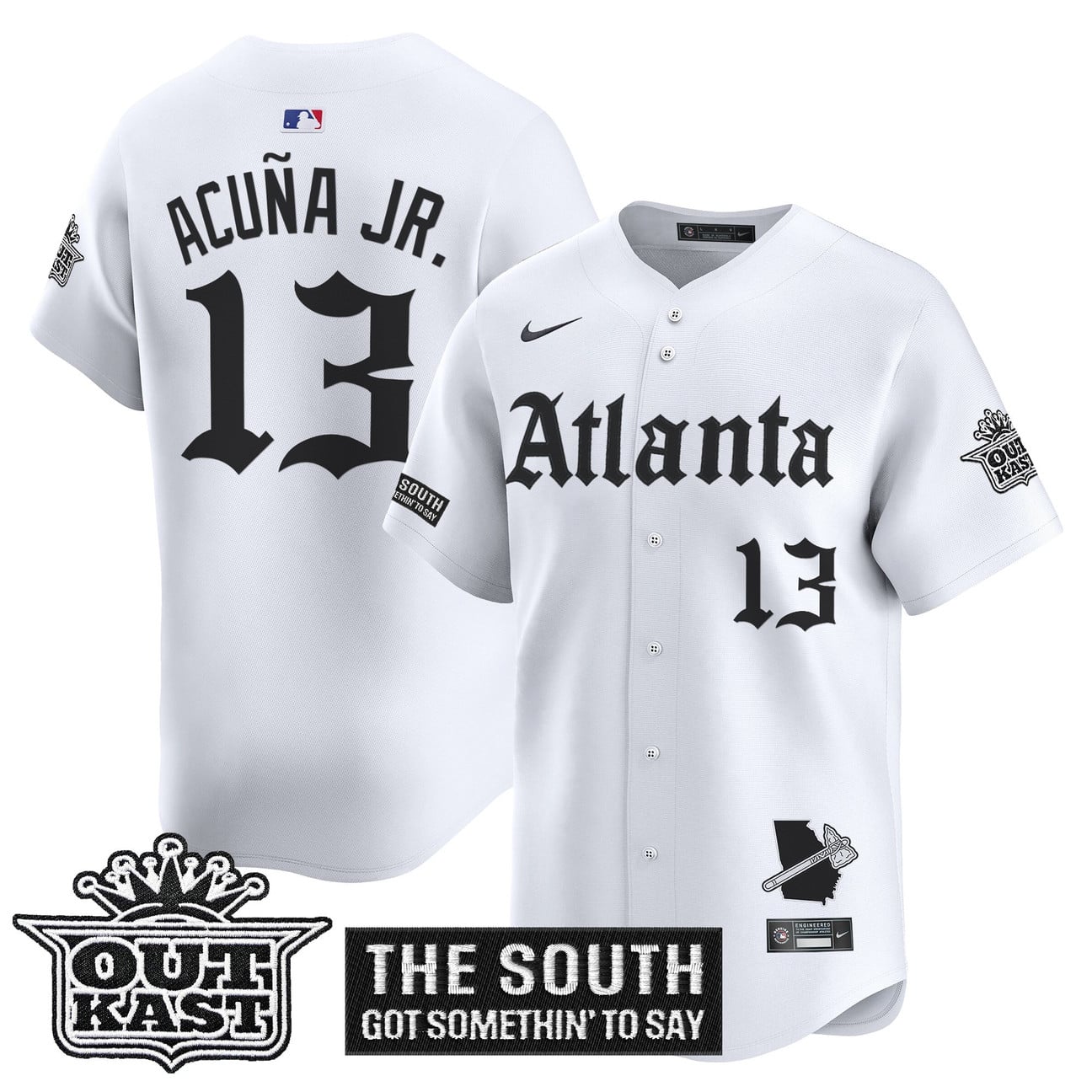 Atlanta Braves 'Gothic South x Outkast Edition' Vapor Premier Limited Jersey - All Stitched
