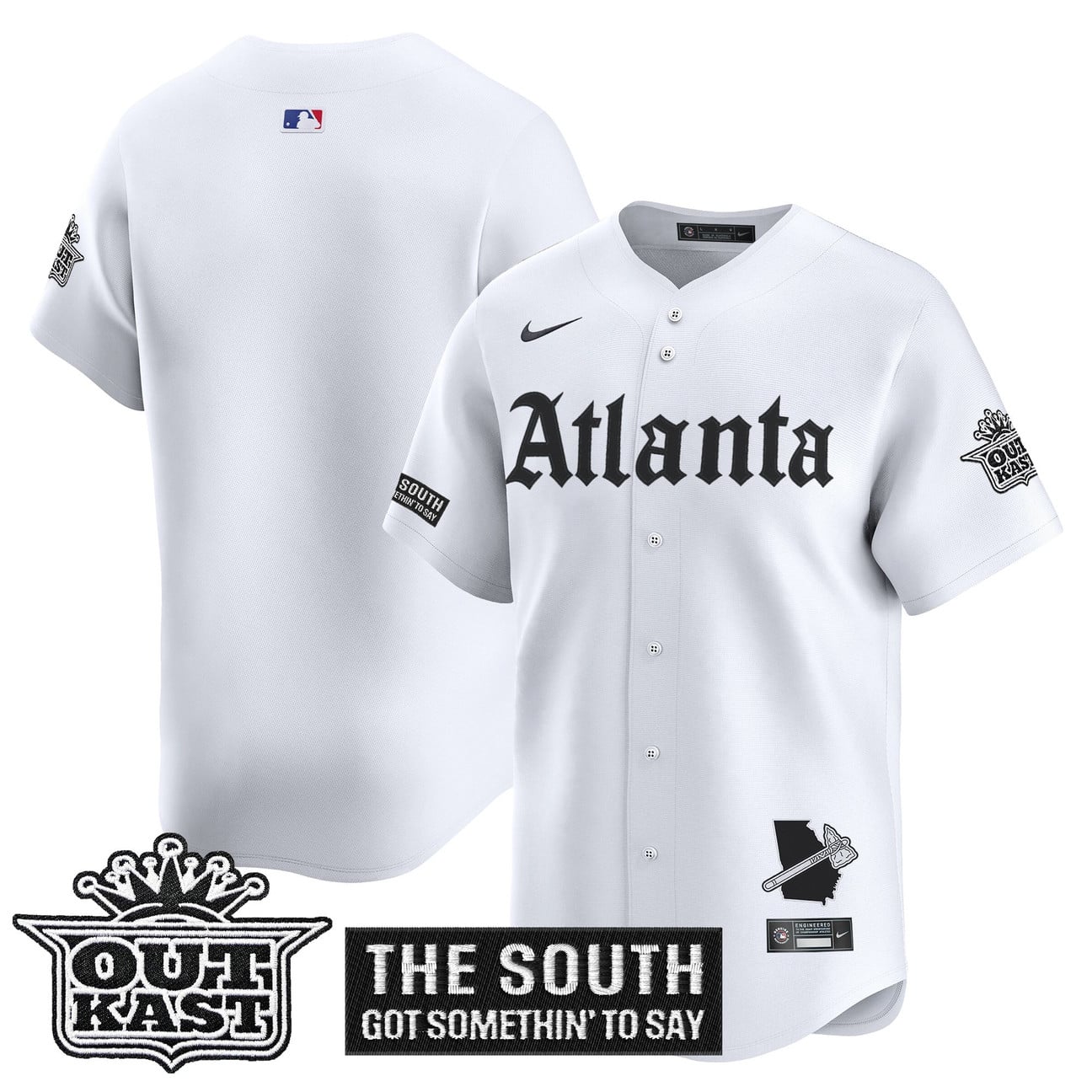 Atlanta Braves 'Gothic South x Outkast Edition' Vapor Premier Limited Jersey - All Stitched