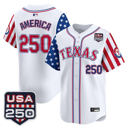 Texas Rangers "America 250 Edition" Vapor Premier Limited Jersey - All Stitched