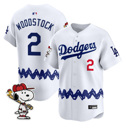 Men's Los Angeles Dodgers x Peanuts Vapor Premier Limited Jersey - Stitched