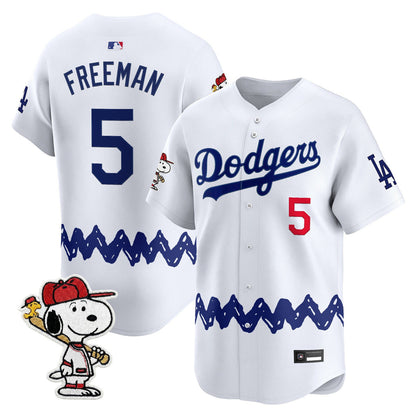 Men's Los Angeles Dodgers x Peanuts Vapor Premier Limited Jersey - Stitched