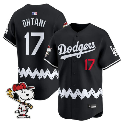 Men's Los Angeles Dodgers x Peanuts Vapor Premier Limited Jersey - Stitched