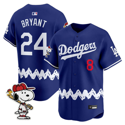 Men's Los Angeles Dodgers x Peanuts Vapor Premier Limited Jersey - Stitched